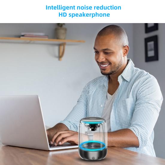 C7 Portable Wireless Bluetooth-compatible Speaker Colorful Stereo Bass LED Light Sound Box