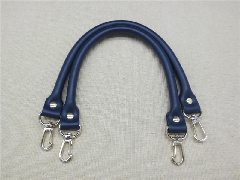 2 Peças Alça de Bolsa de Couro Feminina Cor Sólida Substituição DIY Cinto Portátil Fivela de Metal Acessórios para Bolsa Alças para Bolsa de Mão 40CM