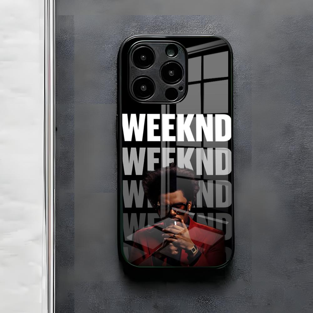 The W-Weeknd XO Singer Phone Case For IPhone 17 Air 16 E Pro Max 15 14 13 Mini 12 Pro 11 Max Plus Black Glass Cover