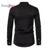 Cozy Up Men's Dress Shirts Long Sleeve Wrinkle-Resistant Casual Button Down Shirt