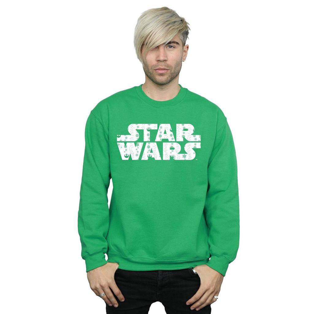 STAR WARS Mens Christmas Logo Sweatshirt