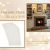 ABBY-Papel de Junta para Alta Temperatura, Tablero de Aislamiento de Fibra, Tablero Ignífugo con Calificación de 2850℉ Blanco 25X18cm Para Chimenea DIY
