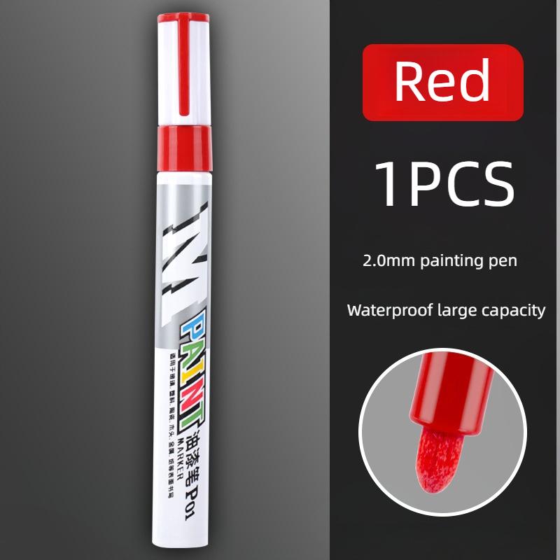 Waterproof Non-Fading White Black Red Paint Pen Graffiti Touch up Tire Marking Quick-Drying Marker for Auto Body Repair