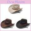 Vintage Ethnic Style Fedora Hat With Water Ripple Embellishments For Cultural Festivals
