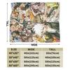 Danganronpa Game Anime Blankets Monokuma Nagito Flannel Novelty Warm Throw Blankets for Bedspread All Season Couch