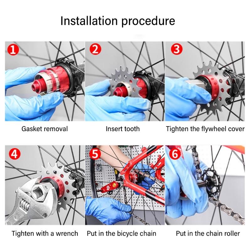  Single Speed Stainless Steels Cog Bike Freewheels High Strength  Single Speed Cog Bicycles Sprocket Freewheels