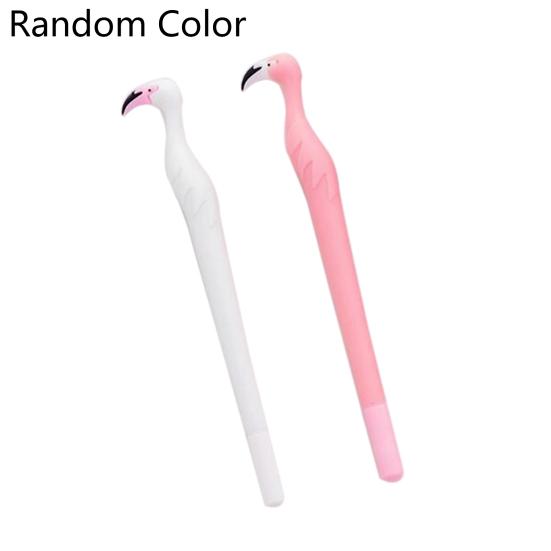 

2 шт. Силиконовая гелевая ручка 0,5 мм Фламинго Студенческие канцелярские товары Школьные принадлежности Черные чернила