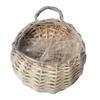Væghængende Planteplante Blomsterpotte Håndlavet Fletkurv Rattan Kurv Boligindretning