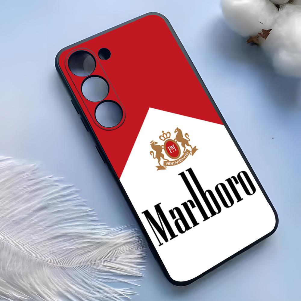 Custodia per Telefono Sigaretta-M-Marlboross Per Samsung S25 Ultra S24 S23 S22 S21 S20 Plus Fe Galaxy A54 A53 A34 A25 Copertura in Silicone