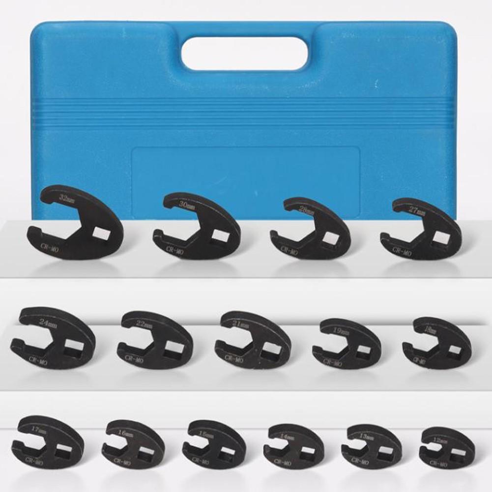 19Pcs Wrench Crowfoot Wrench Set Flare Nut Wrench Convenient Operation