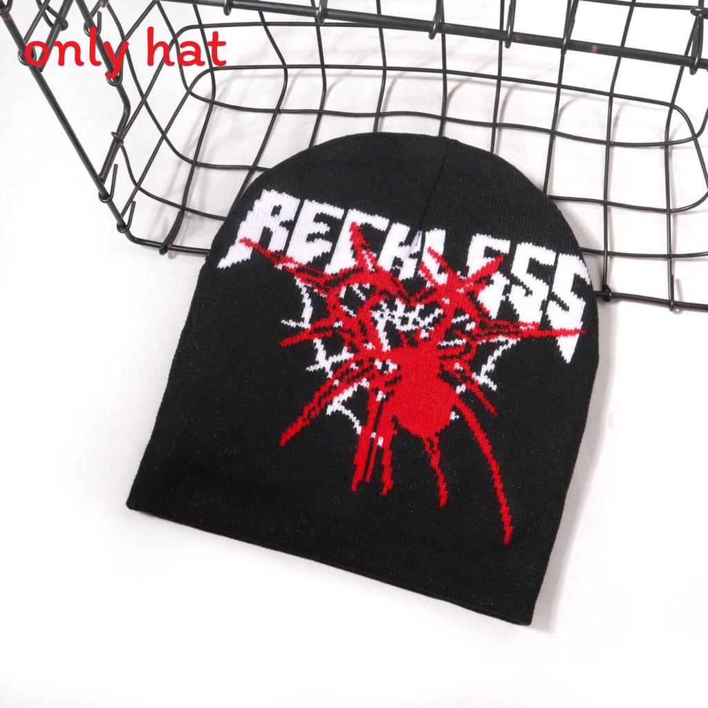Fashion Spider And Letter Patterns In Casual Warm Knitted Hats For Unisex