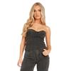 Missy Empire Womens/Ladies Denim Corset Top