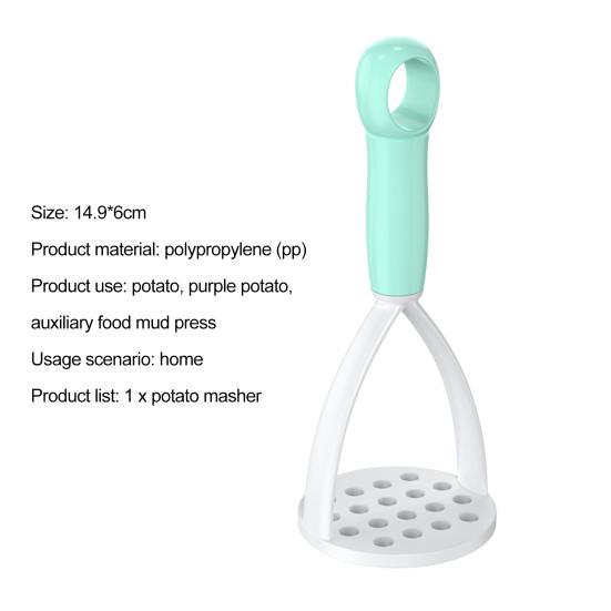 Potato Masher Uniform Mesh Labor-saving Polypropylene Press-on Style Potato Ricer Puree Kitchen Tool for Home
