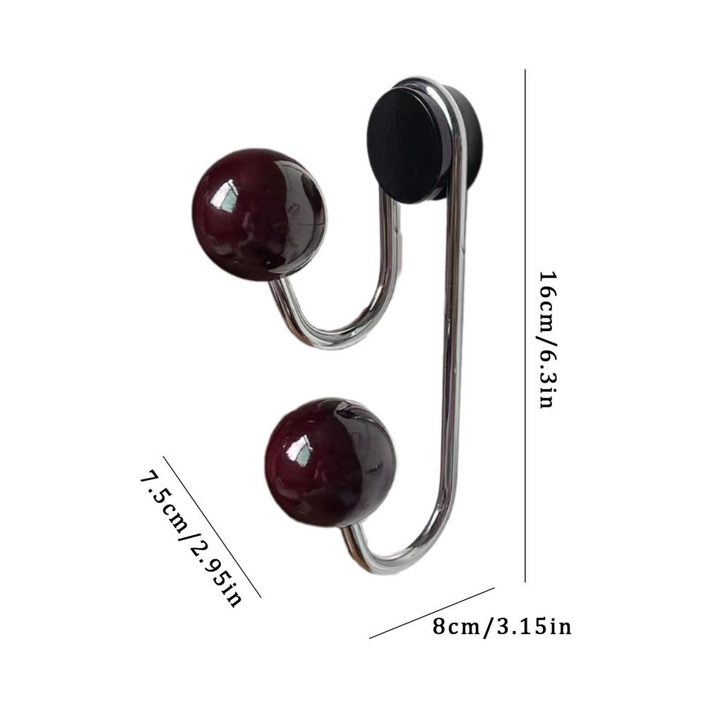 

Magnetic Wall Hooks Heavy Duty Hanger Swivel Hooks Wall Mount Decorative Coat Hanger For Cruise Cabin Locker Kitchen & Bathroom чорний