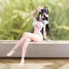 Overlord Figures Albedo Anime Figure Sexy Girl Swimsuit Sitting Figurine Model Pvc Statue Doll Collection Decoration Toys Gifts