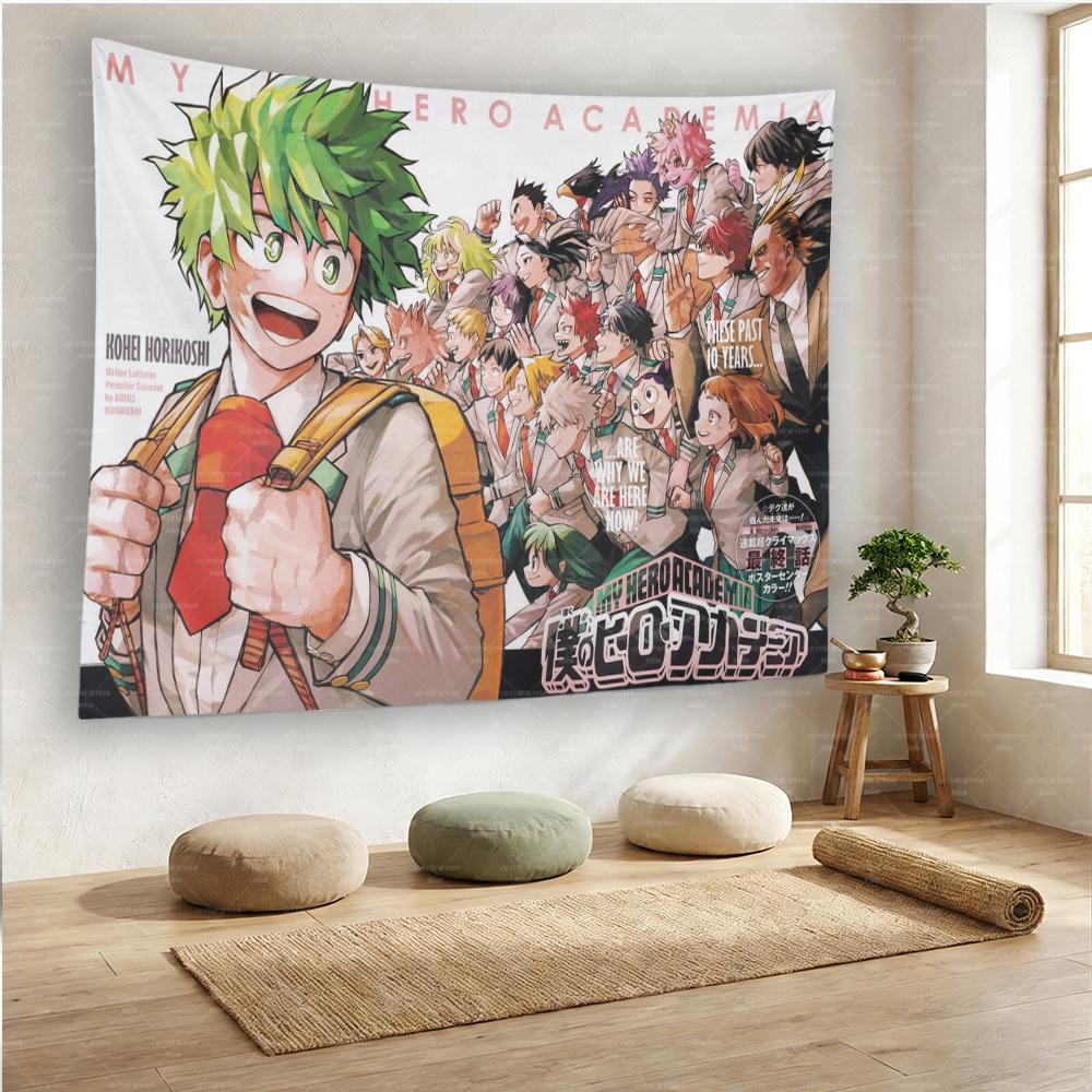 My Hero AAcademia Anime Tapestry Wall Hanging for Home Bar Restaurant Party Decor
