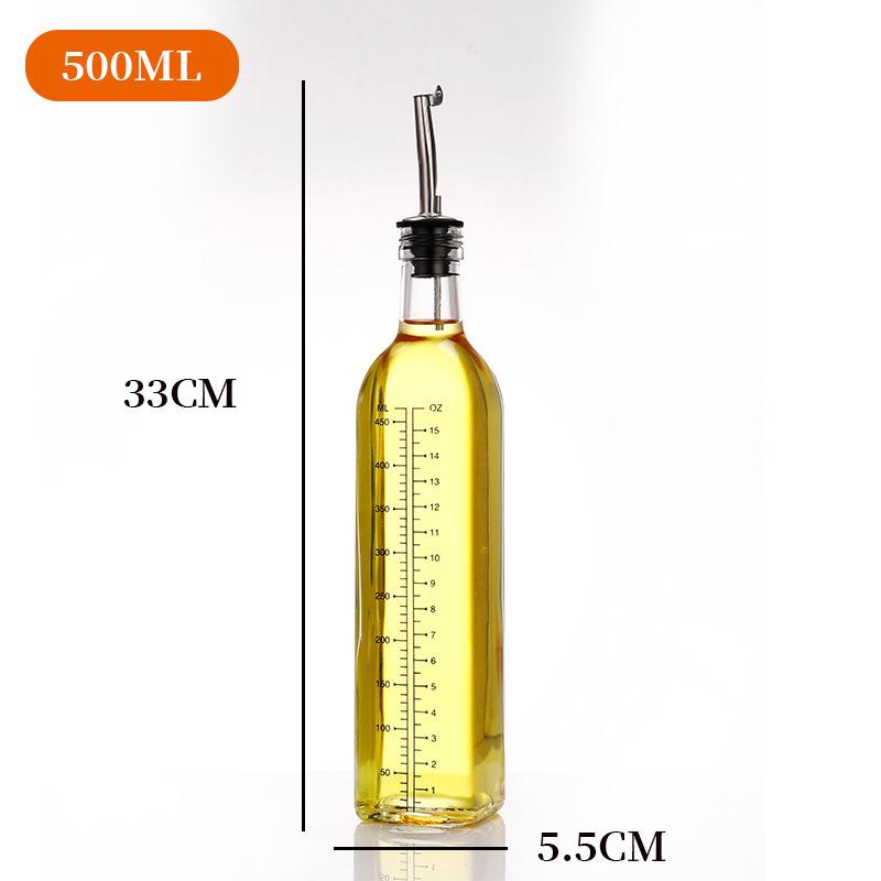 Automatic Glass Oil & Vinegar Dispenser with Transparent Bottle for Kitchen Use