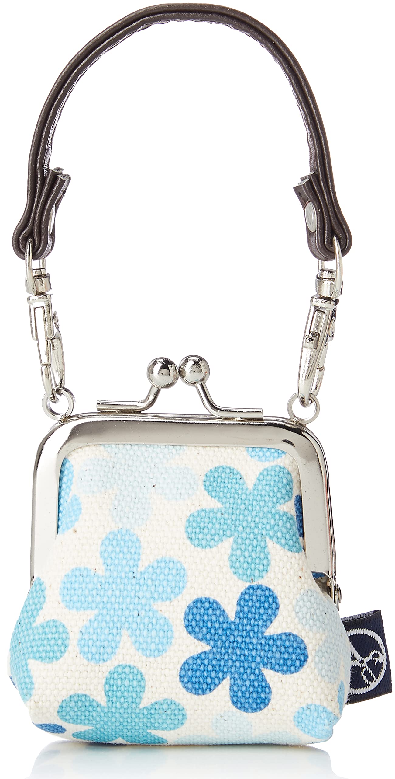 Maeda Senko Goshiki Hanpu-do [КИОТО ЯПОНИЯ] Кошелек-монетница 1,8 кв. см с пятицветными цветами в синем цвете