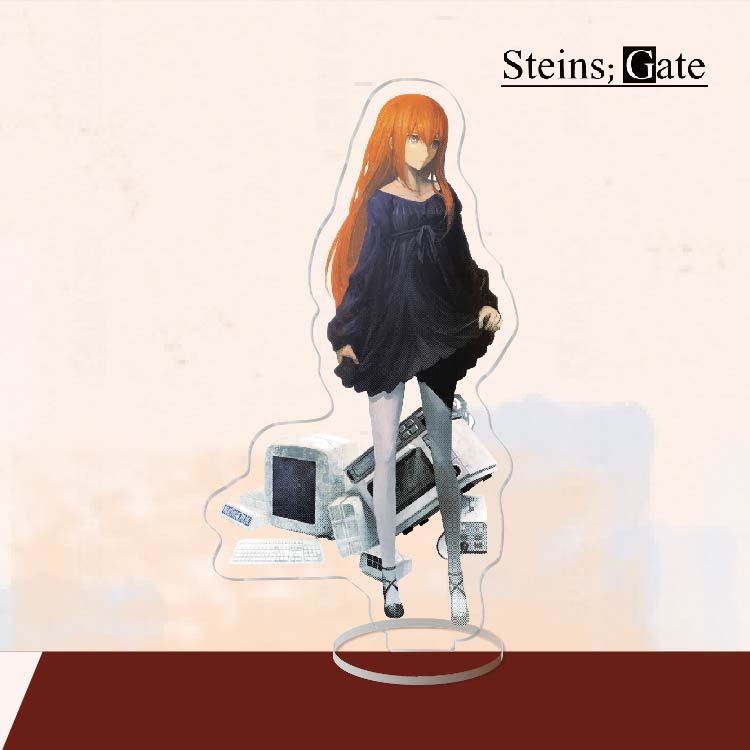 Anime Acrylic Stand Action Figure Toy Steins Gate PVC Acrylic Okabe Rintarou Desktop Stand Model Toy Gift