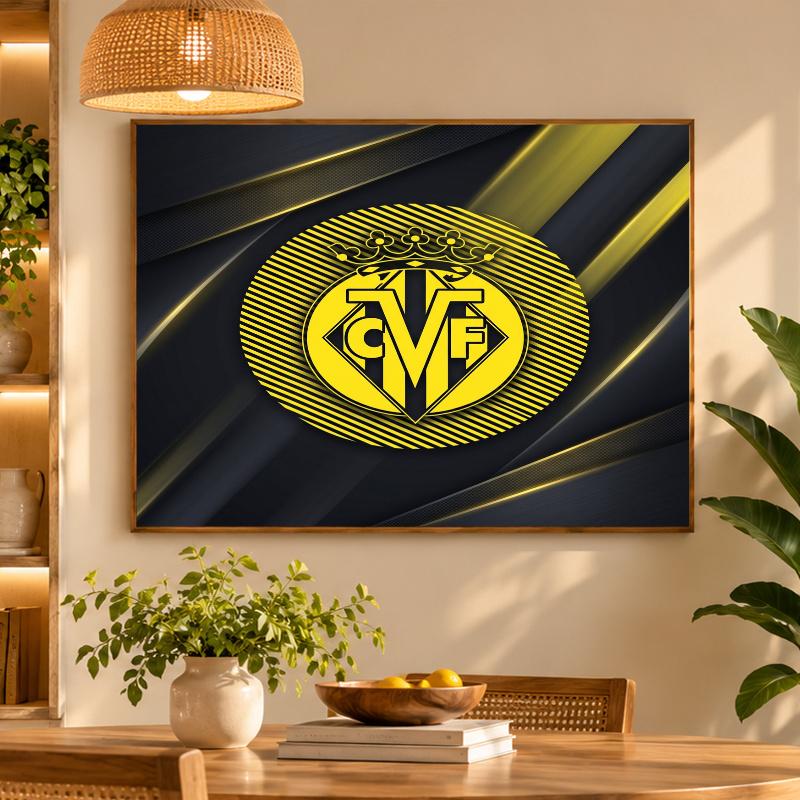 5D Diamond Painting Villarreal FC DIY Full Drill Diamond Art Kit Home Decoration
