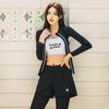 Womens Nylon Snorkeling Rash Guard Set Mens Surfing Swimwear Quick Dry Long Sleeve Wetsuit Diving Swimming