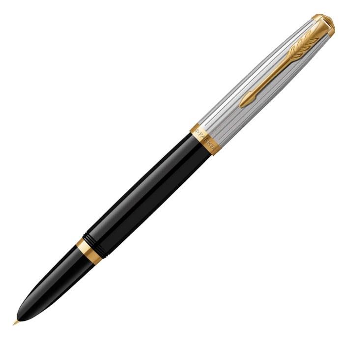 PARKER 51 Modern Heritage Fountain Pen - Black GT - Fine Nib - Gift Box - 2169132