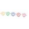100Pcs Cute Paper Clips Hand Shaped Style Assorted Colors Electroplated Fancy Paperclips for Family
