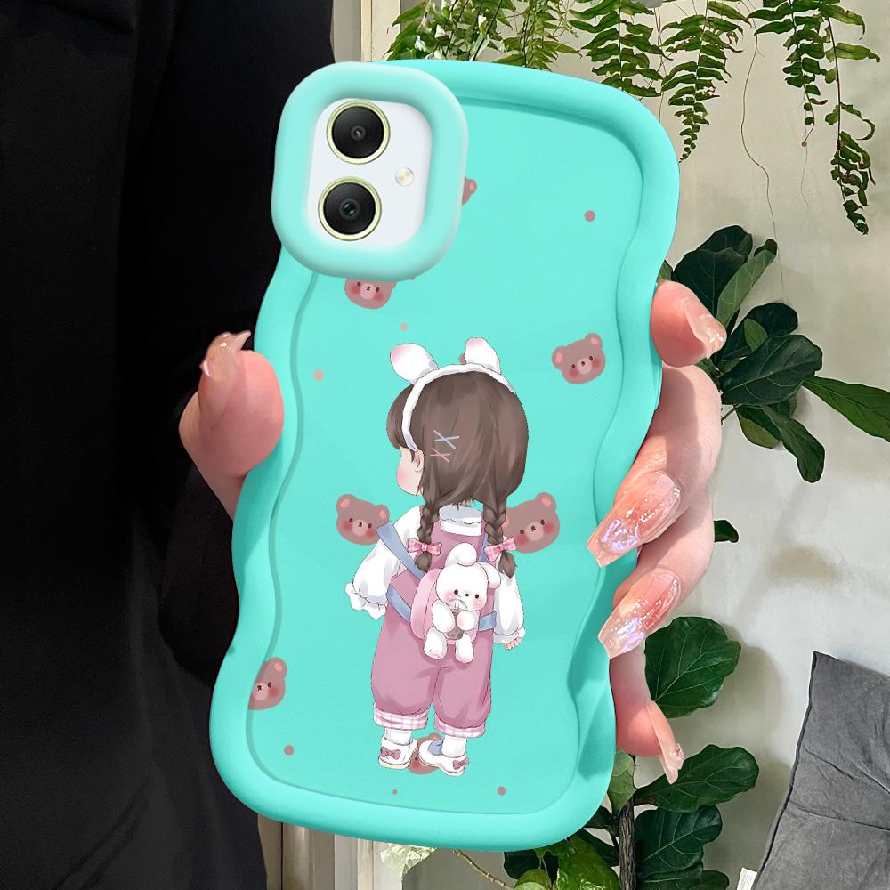 Husă moale Lovely Girl pentru Samsung Galaxy A52 A73 A12 A11 S24 Ultra 5G S23 S22 S21 S20 FE Wave Edge Husă de protecție antișoc din cauciuc