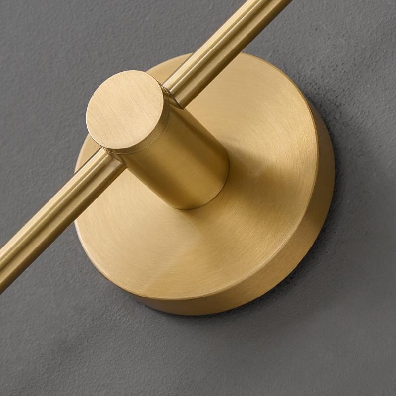 Minimalist Brass Bedside Wall Lamp