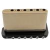 Musiclily Brass Tremolo Unit Bridge 6-Screw Knife Edge for Strat ST Electric Guitar 10.5mm Black