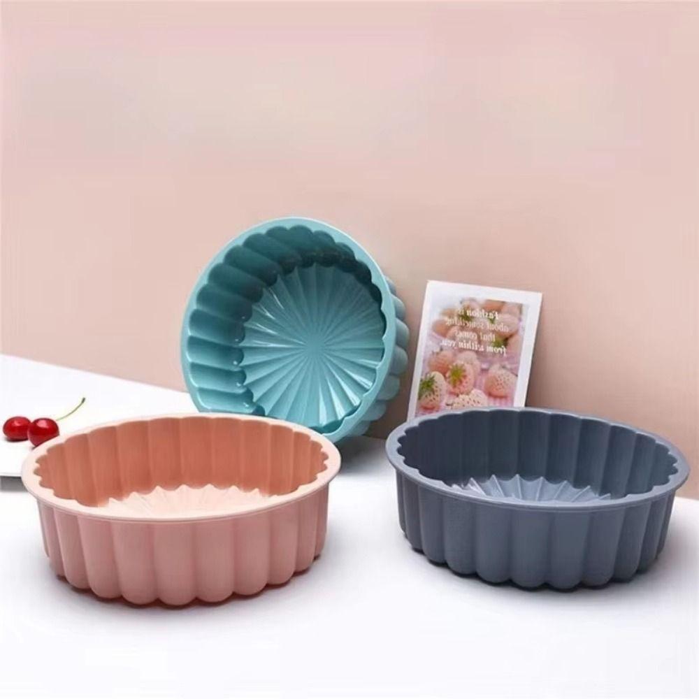 Non-Stick Silicone Cake Mold Heat Resistant Cake Baking Mold Round Cake Mold Kitchen Bakeware