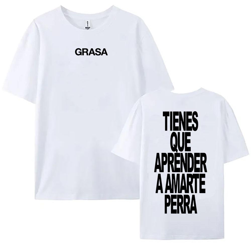 TIENES QUE APRENDER A AMARTE Tshirts SI TE DUELE CURITA Print T-shirt Nathy Peluso Singer Graphic T Shirt Cotton Tees