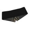 Wide Lace Chain Rivet Corset Belt Punk Style Y2k Elastic Waistband Stretchy Elastic High Waist Slimming Body Waist Belts