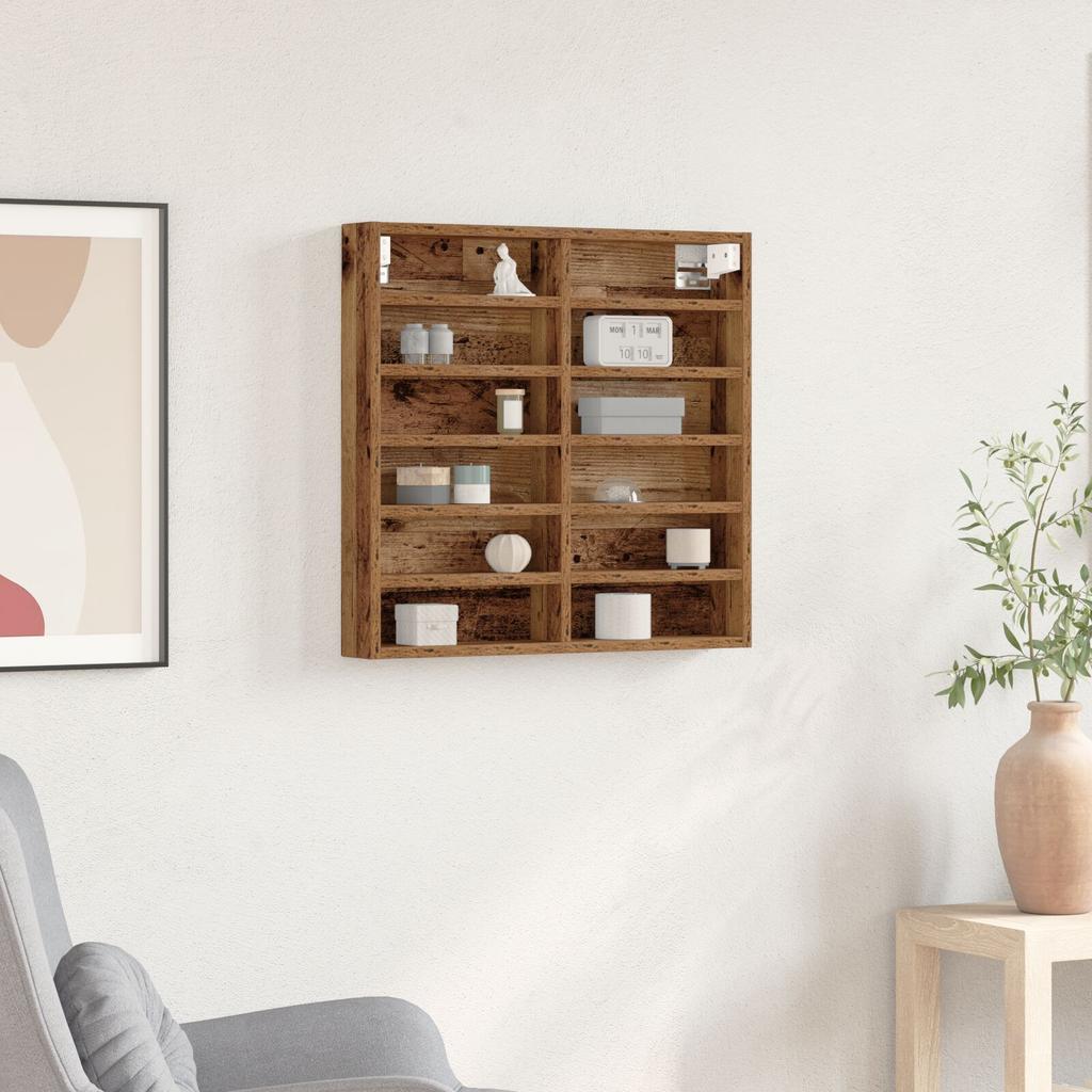 1 Wall Mounted Storage Shelf Display Cabinet, Ideal for Shelf Decorations in Living Room, Bedroom, Office, 100x8.5x75 cm
