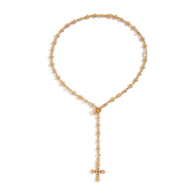 Creative Religious Pendant Necklace Alloy Crystal Necklace Adjustable Chain Necklace Party Jewelry Suitable for Wedding