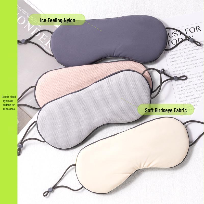 Reversible Sleep Eye Mask: Warm & Cool, Light Blocking, No-Eye Pressure, Fashionable with Ear Protection