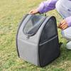 Breathable Portable Pet Backpack: Lightweight Foldable Canvas Carrier for Cats & Dogs