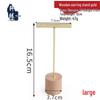Detachable Wood & Metal Jewelry Display Stand with Round Base - Gold and Black Options