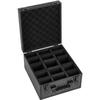 Graded Card Case 3 Row 150 PSA Slab Storage Box with Secure Lock, Baseball Sports Trading Cards Holder Collector with 12 Dividers, Key, Holds 100 SGC