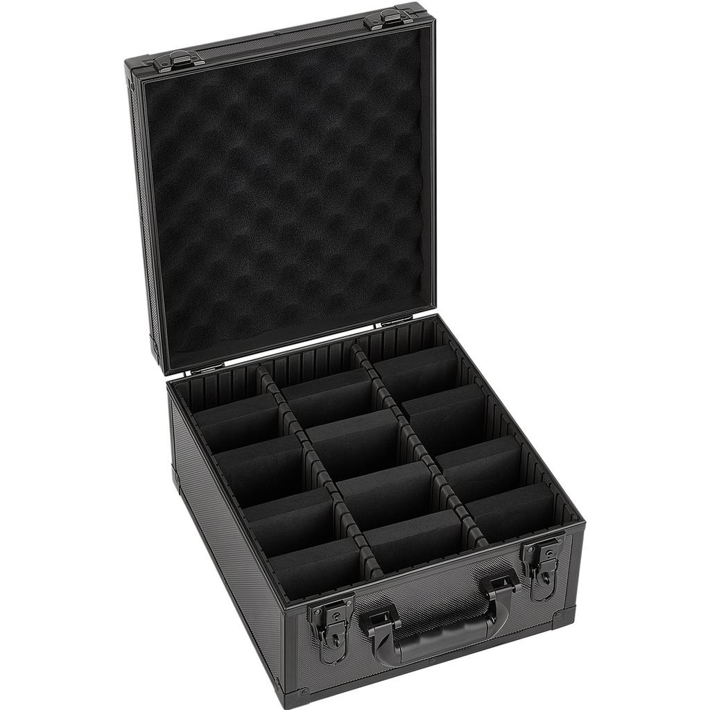 Graded Card Case 3 Row 150 PSA Slab Storage Box with Secure Lock, Baseball Sports Trading Cards Holder Collector with 12 Dividers, Key, Holds 100 SGC
