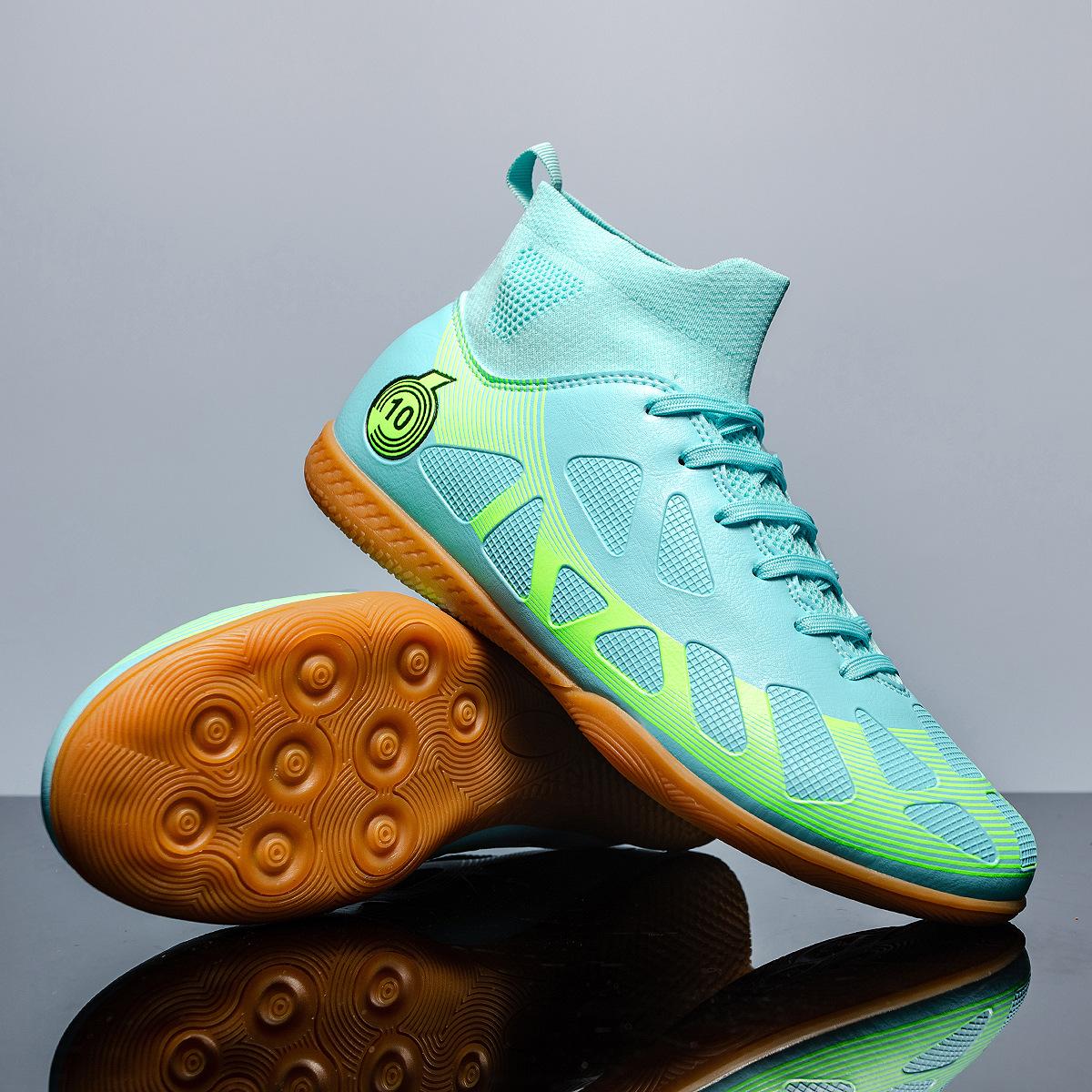 

Amazon Xiyin men s and women s football shoes high-top new indoor foreign trade large size adult training sports 35