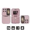 i17Pro Orange Flip Phone: Hot-selling, Foldable, Dual SIM, Dual Standby, Keypad Mini Backup, Multilingual.