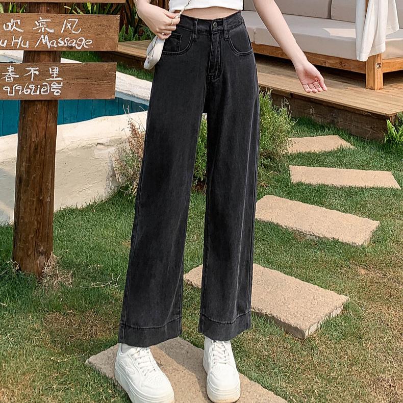 

DIMANAF 2025 Летние джинсы Tencel Женские синие брюки Женские эластичные базовые брюки с высокой талией Длинные брюки 5XL