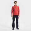 FILA Ski Series Fashionable Casual Sports Comfortable Fleece Warm Knitted Long Sleeve T-Shirt Men Tops Fluorescent-Red A11M546204FRD