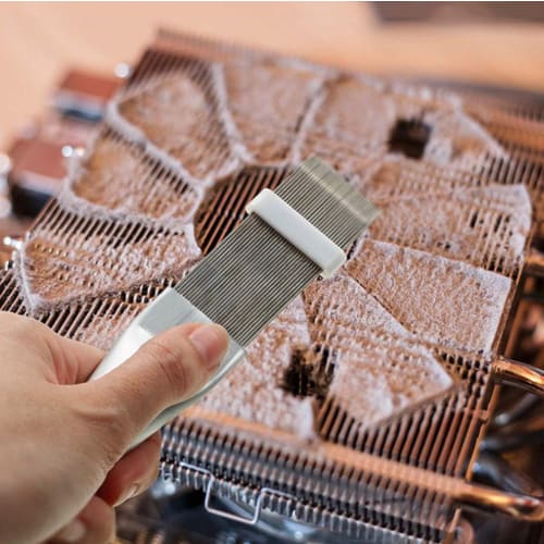 DOOKAA Air Conditioner Cleaning Kit, 3-Piece Set, Blue Folding Brush for Air Conditioner Fins, Fin Cleaning Brush, Air Conditioner Fin Comb, Cleaning