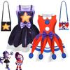 Girls Lily Cosplay Bow Dress With Free Mask Summer Outfits For Kids Halloween Carnival Party Costume Beautiful Princess Dress