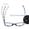 Women's Colorful Progressive Multifocal Presbyopia Glasses Fashion Anti Blue Light Reading Glasses Retro Style