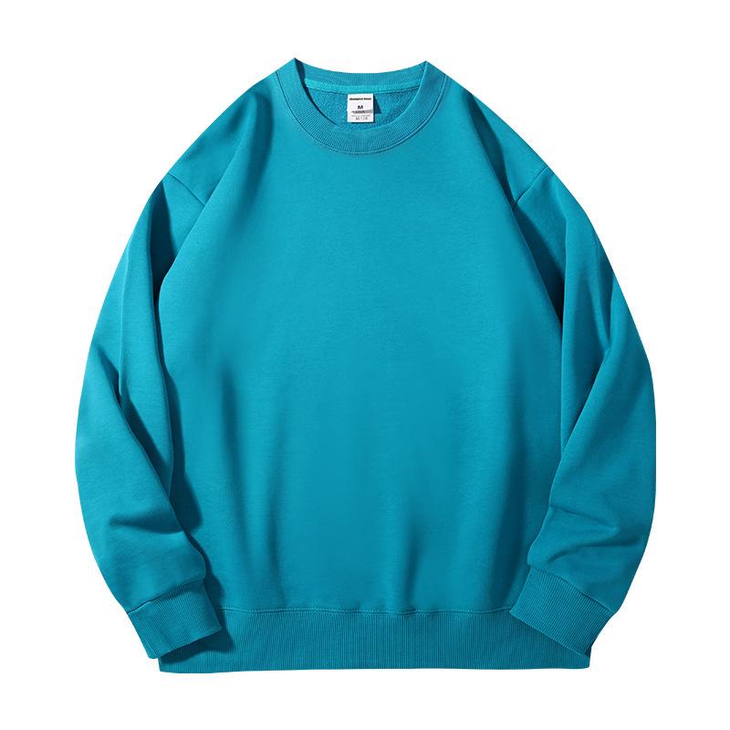 Mens and Women Autumn Solid Color Sweatshirt Long-Sleeve Lightweight Terry Sweatshirt Casual Workout Pullover Shirt Tops for Women and Men