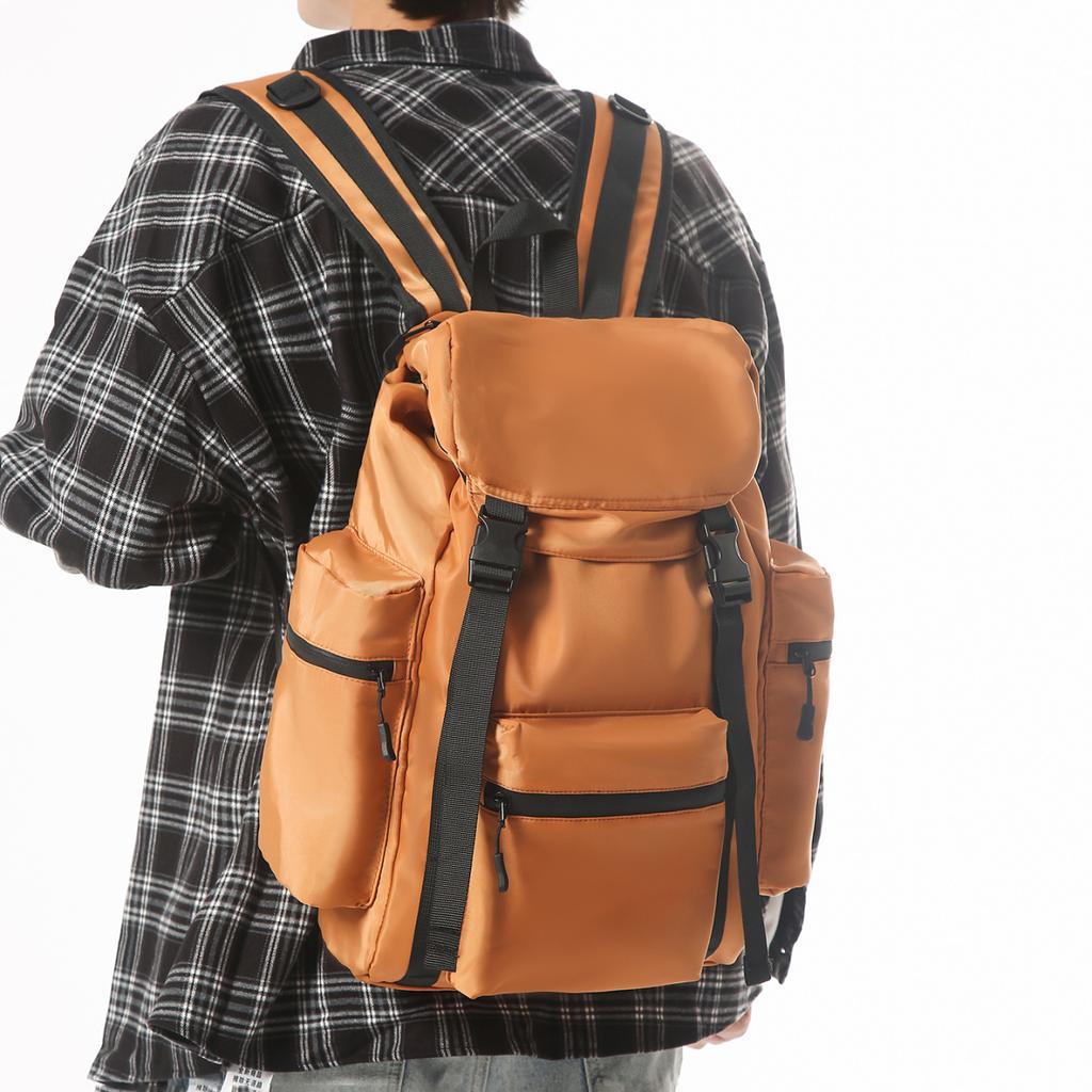 Schoolbag Backpack Male Trend Brand Functional Wind Commuter Travel Backpack Large Capacity Leisure Sports Computer Bag Student School Bag Female