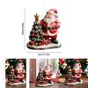Halloween Resin Figurine Santa Claus And Christmas Tree Home Decor Gift For Holiday Festivities